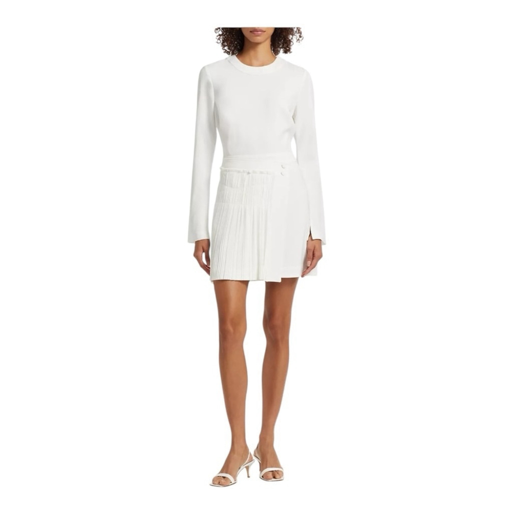 Women's Simkhai Zabelle white Long Sleeve Minidress Size 12